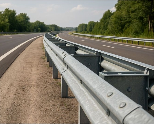 Metal beam barrier